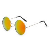 A0301 Superhot Eyewear 53mm Classic Retro Vintage Men Women Sun glasses Fashion Mirrored Round Metal Sunglasses