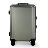 Vintage ABS aluminium PC smooth trolely luggage with TSA lock