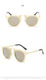 Cool Fashion Metal Frame Sunglasses Women Brand Designer Vintage Sun Glasses Men Round Mirror Glasses Oculos De Sol 119401