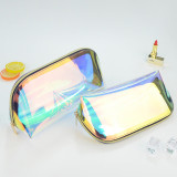 TPU Makeup Handbag Bags Transparent Plastic Fashion PVC Customized Tote Logo Style Pattern Zipper Pouch