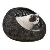 Cheap Price Modern Stylish Artical Rattan Material Cat Bed Tree House Furniture With Soft Cushion
