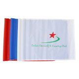 wholesale custom hole polyester material cheap mini printing golf flag
