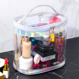 Waterproof travel clear cosmetic bag transparent TPU makeup zipper PVC beauty case bag