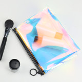 2021 hot sale OEM TPU waterproof laser transparent PVC Holographic makeup custom cosmetic bags