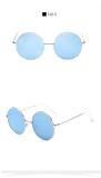 2017 New Round Fashion Sunglasses Designer Metal Sun Glasses Men Retro Oculos UV400 126501