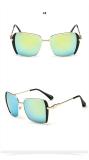 New Women Square Sunglasses High Quality Metal Frame Sun Glasses Red Frame Fashion Vintage Gafas Oculos De Sol Feminino 131401