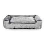 Large Soft Short Plush Cottom Pet Sofa Warm Detachable Dog Bed