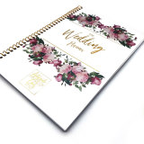A4 Wholesale Spiral Organizer Custom Wedding Planner Book