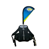 wholesale walking advertising beach banner country backpack flag