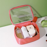 Wholesale Customized Pouch Clear Pvc Gift Makeup Bag jelly   transparent  waterproof cosmetic bag