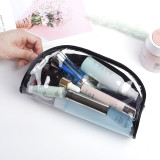 Waterproof Transparent Reusable ECO PVC Makeup Bag Clear PVC Wash Toiletries Cosmetic Bag