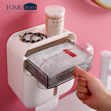 New Arrivals Amazon Paper Roll Holder Organizer Plastic Tissue Box With Drawer