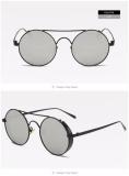 Superhot italy design ce uv400 sunglasses japanese brands Metal Frame Round Shades Reflected Sunglasses 103213