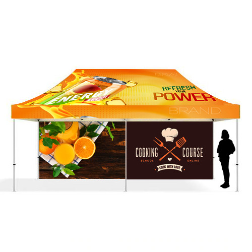 High Quality Portable Easy to Assemble 3x3m Advertising Folding Tent With Full Sidewall