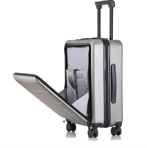 business TSA lock Universal wheel Luggage Hardside suitcase with front pocket