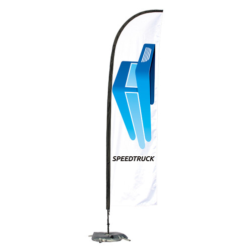 Outdoor Advertising pole stands Aluminum Feather Portable Flag Banner