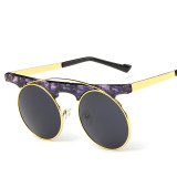 Vintage Cool Steampunk Goggles Men Women Punk Sunglasses Gothic Sun Glasses Round Lens Shades Oculos lunettes 137801