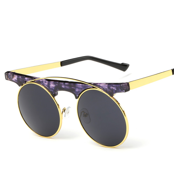 Vintage Cool Steampunk Goggles Men Women Punk Sunglasses Gothic Sun Glasses Round Lens Shades Oculos lunettes 137801