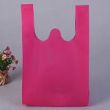 Wholesale t-shirt pp non woven ultrasonic shopping bag