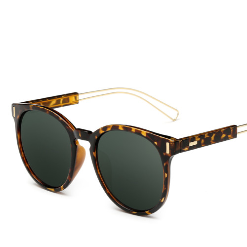 Europe America Fashion Anti-UV400 Artical Leg Round Sunglasses 80601