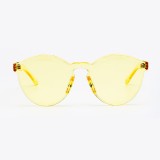 A0170 Superhot Eyewear Transparent Sun glasses Women Shades Fashion Rimless Thick Candy Sunglasses