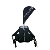 Custom advertising backpack flag banners with pole backpack teardrop flag