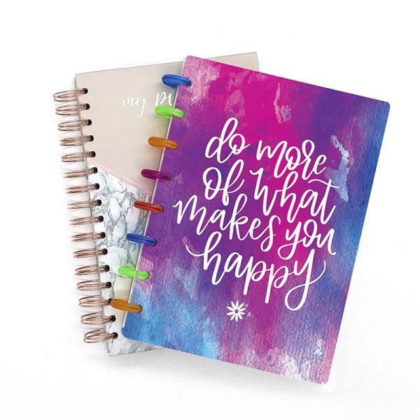 Custom Personalized Daily Weekly Disc Binding Happy Planner