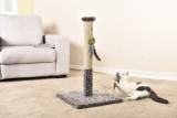 Bohemia Wild Style Plush Pet Bed Sisal Post Feather Scratching Toy Cozy Cat Post