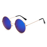 A0301 Superhot Eyewear 53mm Classic Retro Vintage Men Women Sun glasses Fashion Mirrored Round Metal Sunglasses