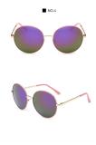 New Designer Classic Round Glasses Sunglasses Woman Driving Metal Glasses 89901