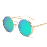 Superhot italy design ce uv400 sunglasses japanese brands Metal Frame Round Shades Reflected Sunglasses 103213