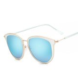 Fashion Retro Sunglasses Women Brand Design Vintage Round Sun Glasses Metal Sunglass 92801