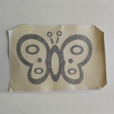 custom self adhesive car stickers butterfly, black butterfly wall sticker