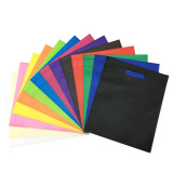 Customized logo printing ultrasonic non woven die cut handle bag