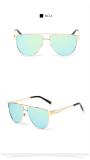 2017 New Arrive Fashion Women Men BLACK Metal Retro Vintage Sunglasses Brand Design Eyewear Shades Oculos De Sol Feminino 120801