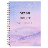 2021New Products 2022 Unique Marble Design Custom Printing B5 Hardcover Spiral Journal Notebook Planner
