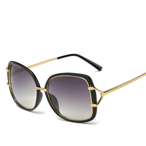 classic big frame sunglasses women metal wheel frame sunglasses fashion simple sun glasses UV400 oculos de sol feminino 104001