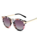 Fashion Women Polarized Sunglasses Vintage Cat Eye Sunglasses Lady Brand Designer Classic Arrow Mirror Glasses 100501