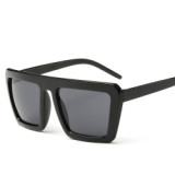 Fashion Vintage Square Frame Flat Top Big Frame Sunglasses Women Men Unisex Sun Glasses Eyeglasses Oculos de sol 109601
