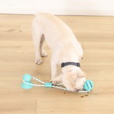 Dog Ball Sticks To Floor Suction Cup  Pull Dog Toy