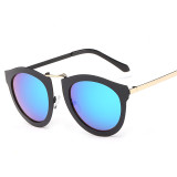 Cool Fashion Metal Frame Sunglasses Women Brand Designer Vintage Sun Glasses Men Round Mirror Glasses Oculos De Sol 119401