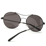 Metal Frame Round Fashion Colorful UV400 Brand Designer Sunglasses For Women Cool Mirror Oculos De Sol 120401