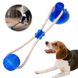 Indoor & Outdoor Puppy Interactive Chewer Ball Strong Sucker Rubber Dog Toy