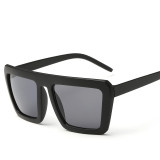 Fashion Vintage Square Frame Flat Top Big Frame Sunglasses Women Men Unisex Sun Glasses Eyeglasses Oculos de sol 109601