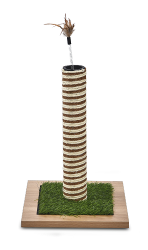 Modern Home Life Kitty Wooden Furniture Artificial Grass Mattress Sisal Post Cat Scratcher