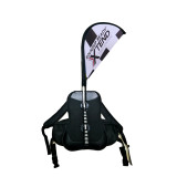 Factory customized promotional walking backpack advertising beach feather flag banner teardrop backpack flags