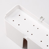 Taizhou New Design Bathroom storage shelf Adhesive No Drill Wall Mounted Electric Thoothbrush Storage Baskets