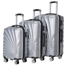 Light Weight Trolley Suitcase, High Quality 3pcs 20  24  28  Travel Luggage Set, Urtralight Fashion ABS PC Trolley Luggage