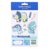 China Superior Quality Custom Kids 3d Dinosaur Decoration School Supplie Paper Stationery Stickers Set