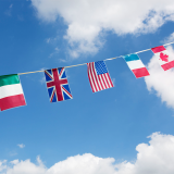 Hanging All Countries National Flag Bunting Polyester Decorative Flags
